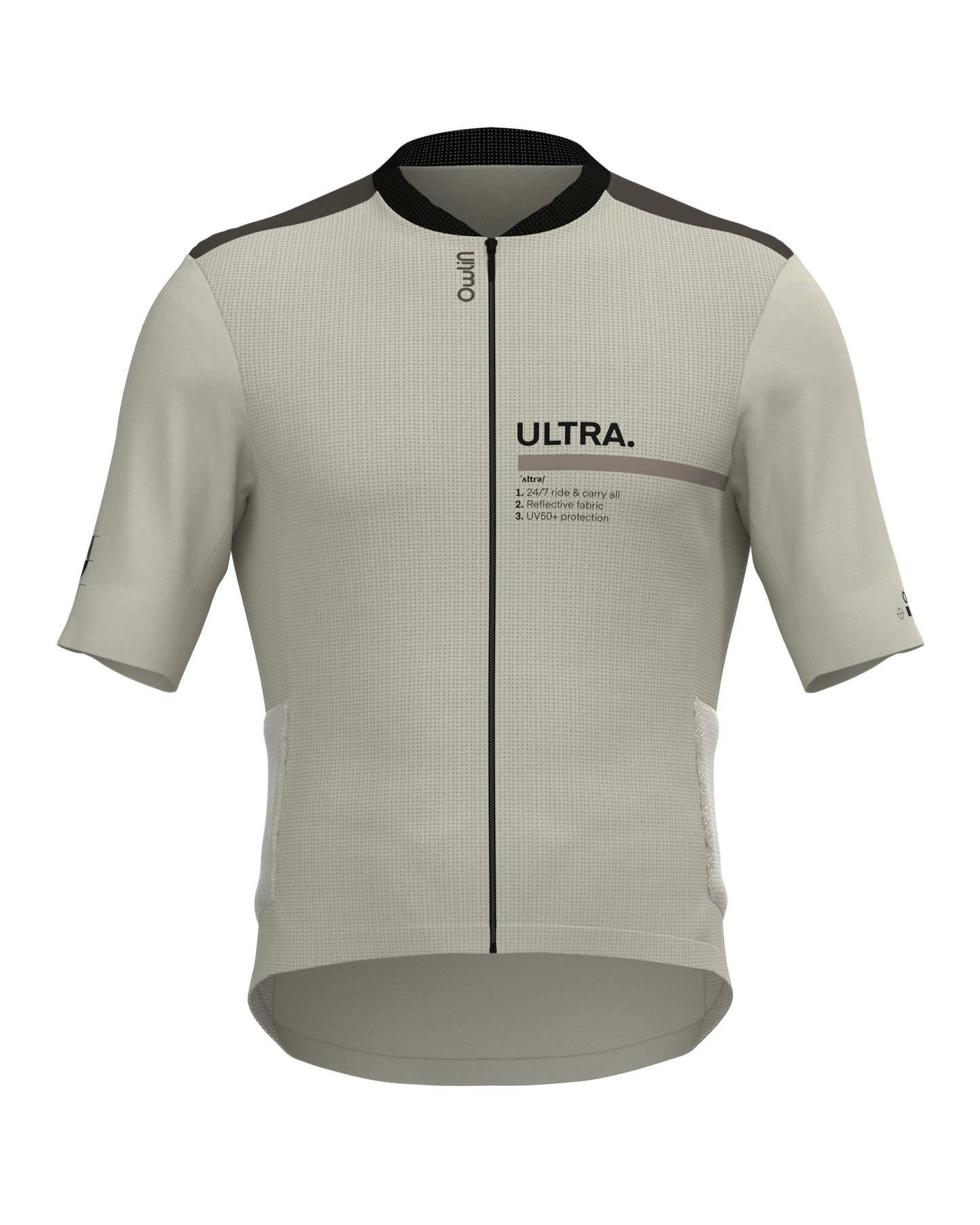Maillot MC - Ultra V2 - Pré commande - H/F - Beige / Vert