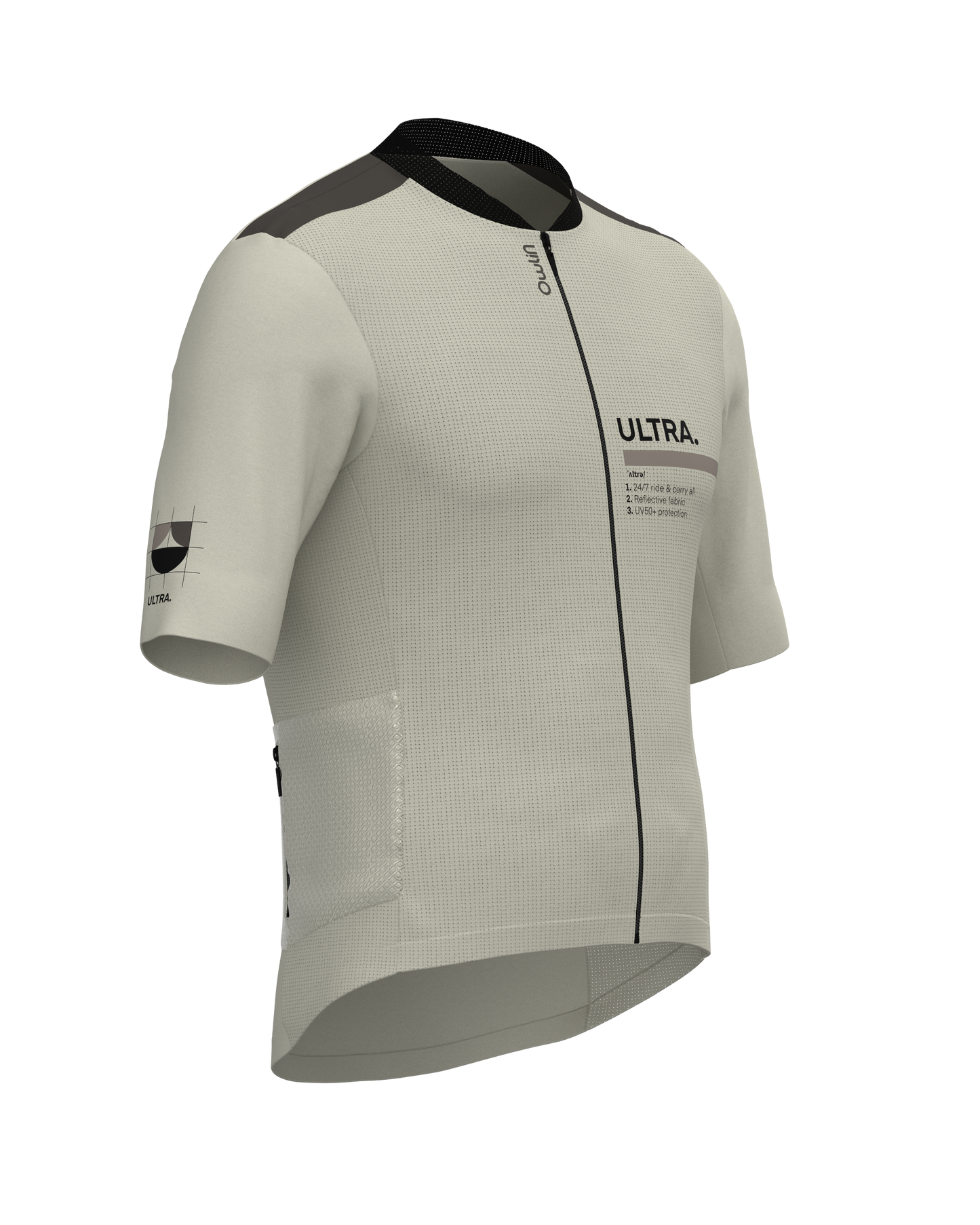 Maillot MC - Ultra V2 - Pré commande - H/F - Beige / Vert