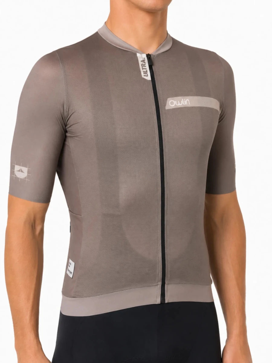 Maillot manches courtes - Ultra V3 - Unisexe - Marron - Owlin.cc