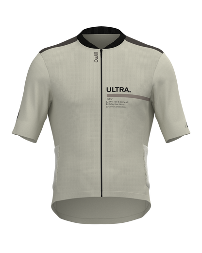 Maillot MC - Ultra V2 - Pré commande - H/F - Beige / Vert