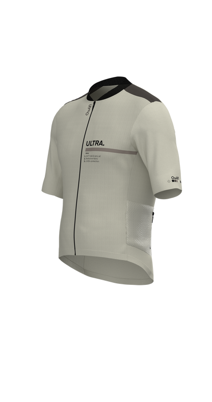 Maillot MC - Ultra V2 - Pré commande - H/F - Beige / Vert