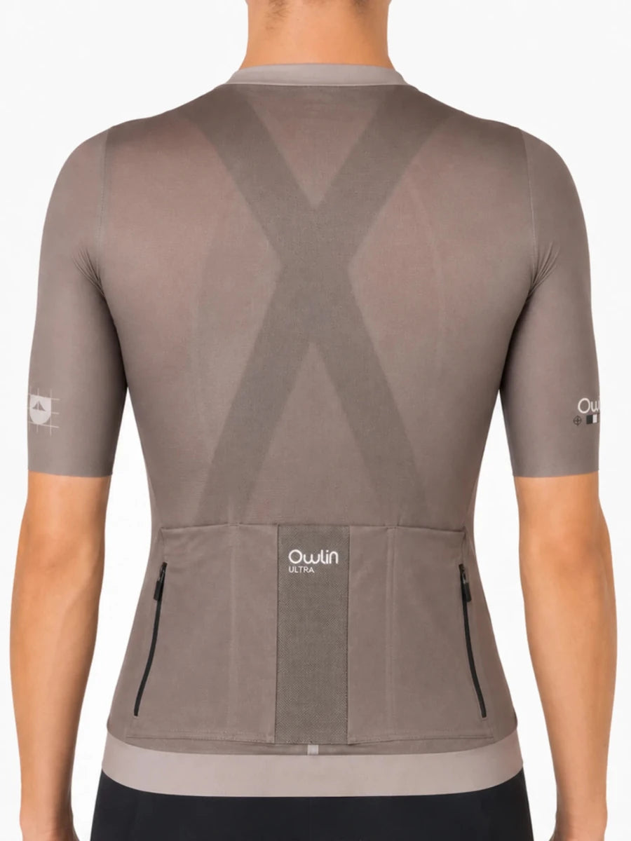 Maillot manches courtes - Ultra V3 - Unisexe - Marron - Owlin.cc