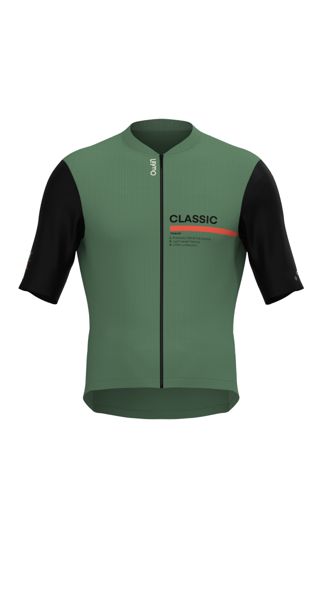 Maillot MC - Classic V2 - H/F - Bleu / Vert / Violet - Owlin.cc
