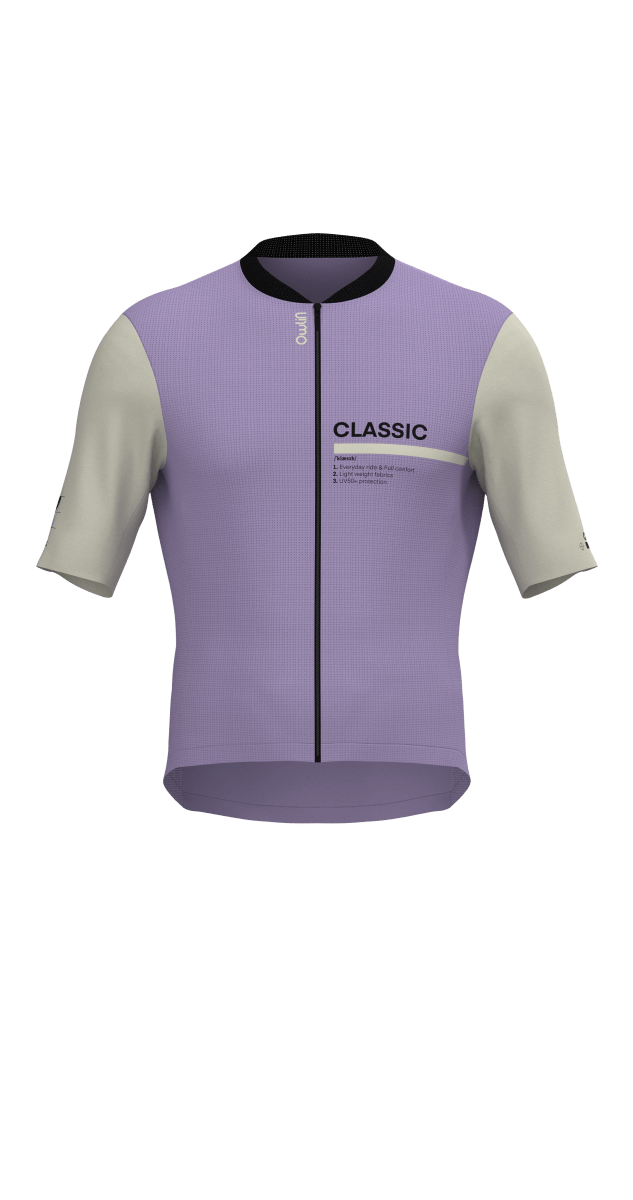 Maillot MC - Classic V2 - H/F - Bleu / Vert / Violet - Owlin.cc