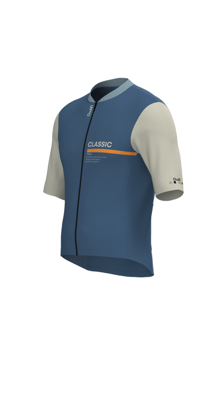 Maillot MC - Classic V2 - H/F - Bleu / Vert / Violet - Owlin.cc