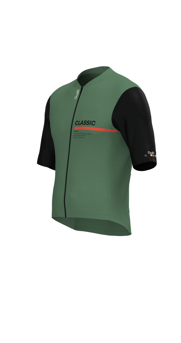 Maillot MC - Classic V2 - H/F - Bleu / Vert / Violet - Owlin.cc