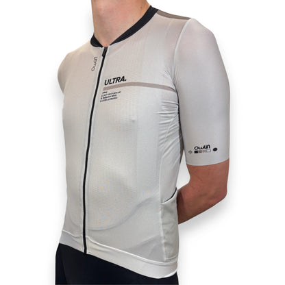 Maillot MC - Ultra V2 - H/F - Beige / Vert - Owlin.cc