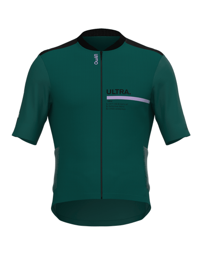 Maillot MC - Ultra V2 - H/F - Beige / Vert - Owlin.cc