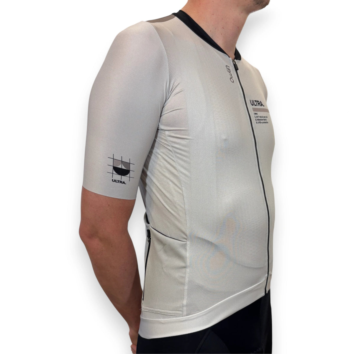 Maillot MC - Ultra V2 - H/F - Beige / Vert - Owlin.cc