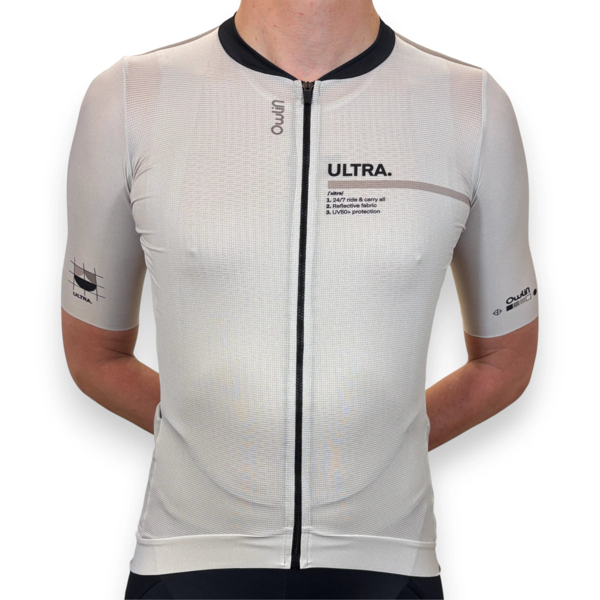 Maillot MC - Ultra V2 - H/F - Beige / Vert - Owlin.cc