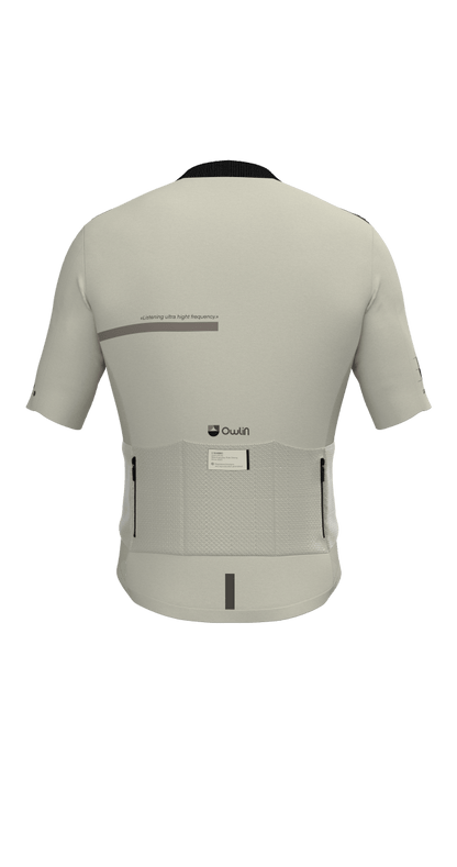 Maillot MC - Ultra V2 - H/F - Beige / Vert - Owlin.cc